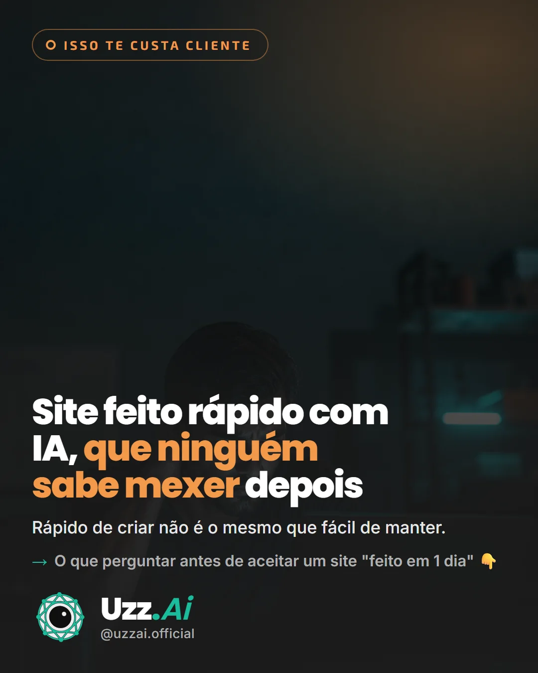 Card editorial do tema: O site parece cartão de visita — e custa aluno