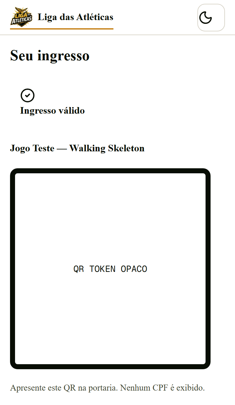 Ingresso com QR