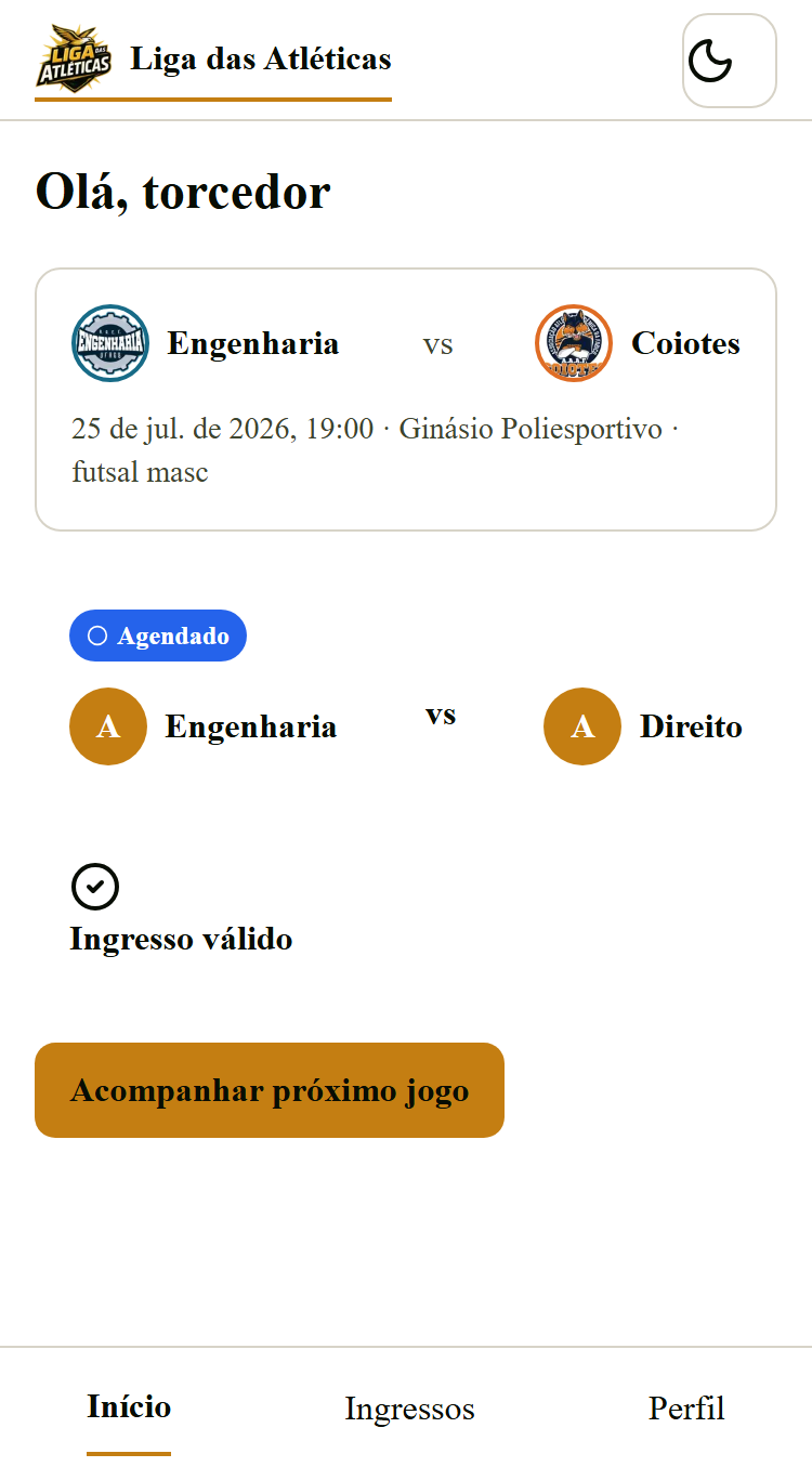 Início do torcedor